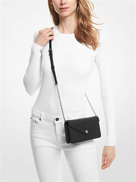 michael kors jet set small saffiano leather envelope crossbody bag|Jet Set Small Saffiano Leather Envelope Crossbody Bag .